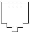 Legrand 074341 MosaicРоз. 2м RJ11 4конт.