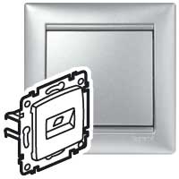 Legrand 770249 Розетка 2К шторки АЛМ VLN