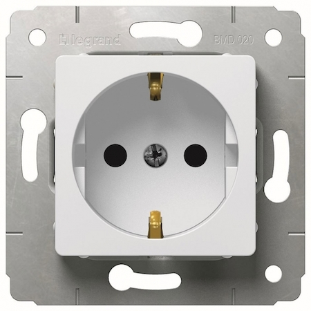 Legrand 773659 Розетка 2К+З БЕЛ CAR