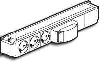 Legrand 653461 TCD 3x2P+a ALA 16A30mA FC male
