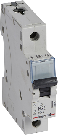 Legrand 403862 Aвт.выкл.TX3 B25A 1П 6000/10kA