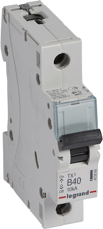 Legrand 403864 Aвт.выкл.TX3 B40A 1П 6000/10kA