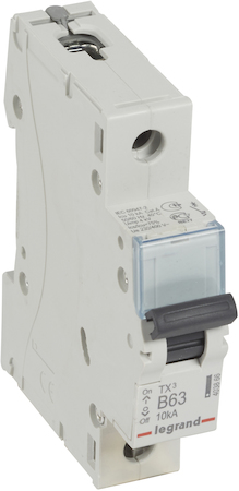 Legrand 403866 Aвт.выкл.TX3 B63A 1П 6000/10kA
