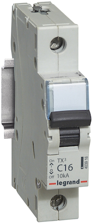 Legrand 403916 Авт.выкл.TX3 C16А 1П 6000/10kA