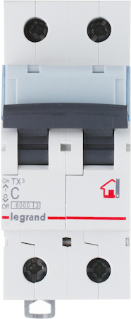 Legrand 403934 Авт.выкл.TX3 C40A 2П 6000/10kA