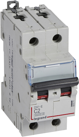 Legrand 407271 Авт.выкл.DX3-E C2 2П 6000/6kA