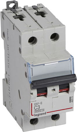 Legrand 407272 Авт.выкл.DX3-E C3 2П 6000/6kA