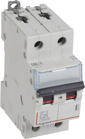 Legrand 407279 Авт.выкл.DX3-E C25 2П 6000/6kA