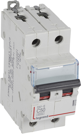 Legrand 407282 Авт.выкл.DX3-E C50 2П 6000/6kA