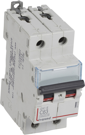 Legrand 407283 Авт.выкл.DX3-E C63 2П 6000/6kA