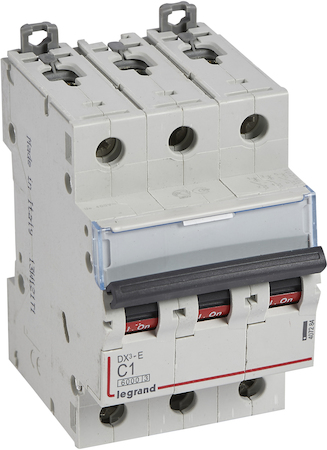 Legrand 407284 Авт.выкл.DX3-E C1 3П 6000/6kA