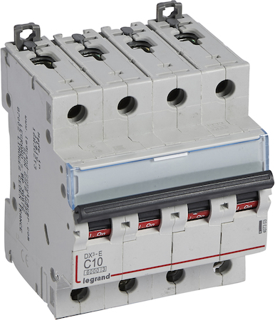 Legrand 407303 Авт.выкл.DX3-E C10 4П 6000/6kA