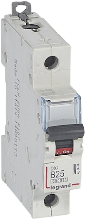 Legrand 407434 Авт.выкл.DX3 1П B25A 6000/10kA