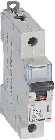 Legrand 407438 Авт.выкл.DX3 1П B63A 6000/10kA