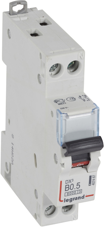 Legrand 407467 Авт.вкл.DX3 1п+N B0,5А 6k/10кА