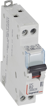 Legrand 407469 Авт.выкл.DX3 1п+N В2А 6kA/10кА