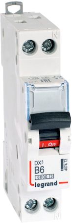 Legrand 407472 Авт.выкл.DX3 1п+N В6А 6kA/10кА