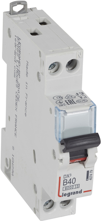 Legrand 407479 Авт.вкл.DX3 1п+N В40А 6kA/10кА