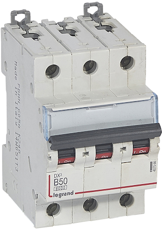 Legrand 407566 Авт.выкл.DX3 3П B50A 6000/10kA