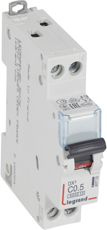 Legrand 407733 Авт.вкл.DX3 1п+N С0,5А 6k/10кА