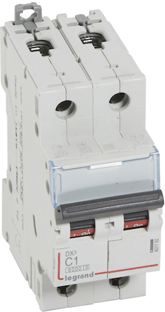 Legrand 407792 Авт.выкл.DX3 2П С1A 6000/10kA