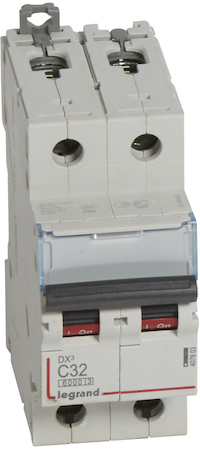 Legrand 407803 Авт.выкл.DX3 2П С32A 6000/10kA