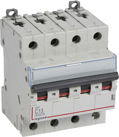 Legrand 407927 Авт.выкл.DX3 4П С13A 6000/10kA