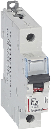 Legrand 407973 Авт.выкл.DX3 1П D25A 6000/10kA