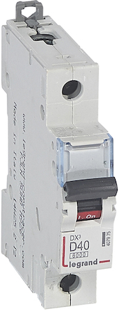 Legrand 407975 Авт.выкл.DX3 1П D40A 6000/10kA