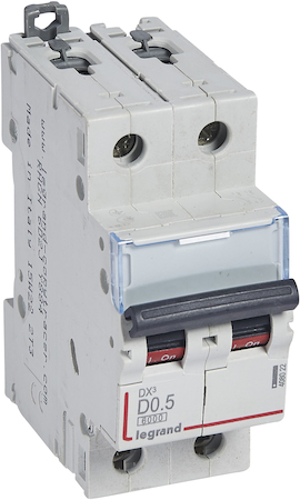Legrand 408022 Авт.вкл.DX3 2П D0,5A 6000/10kA