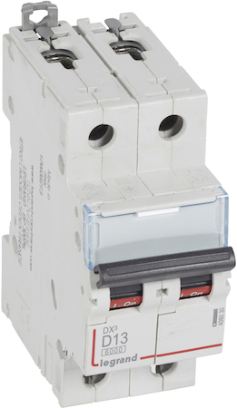 Legrand 408030 Авт.выкл.DX3 2П D13A 6000/10kA