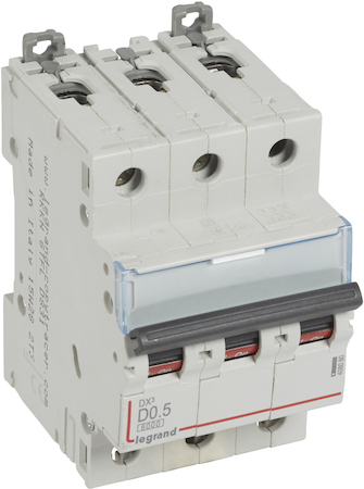 Legrand 408080 Авт.вкл.DX3 3П D0,5A 6000/10kA