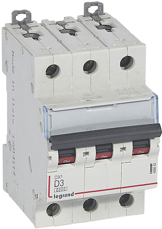 Legrand 408083 Авт.выкл.DX3 3П D3A 6000/10kA