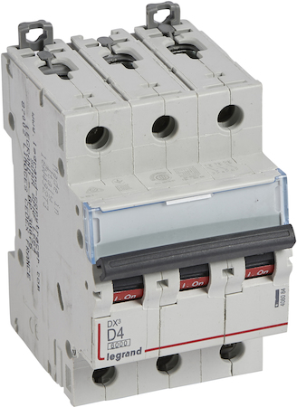 Legrand 408084 Авт.выкл.DX3 3П D4A 6000/10kA