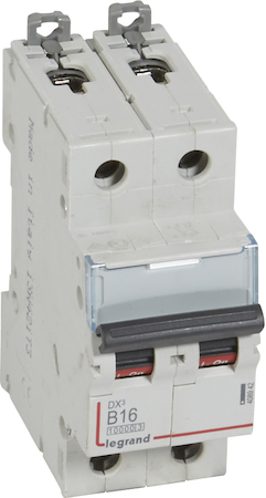 Legrand 408942 Авт.выкл.DX3 2П B16A 10kA/16kA