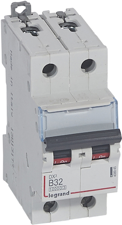 Legrand 408945 Авт.выкл.DX3 2П B32A10kA/16kA