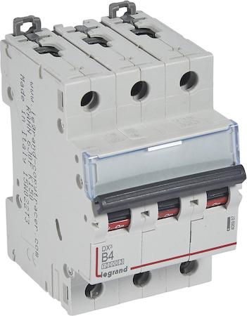 Legrand 408987 Авт.выкл.DX3 3П B4A 10kA/16kA