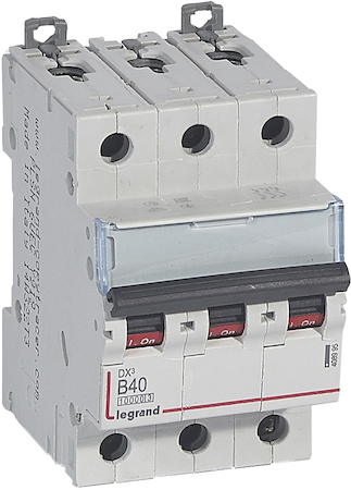 Legrand 408995 Авт.выкл.DX3 3П B40A 10kA/16kA