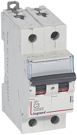 Legrand 409197 Авт.выкл.DX3 2П C3A 10kA/16kA