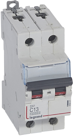 Legrand 409201 Авт.выкл.DX3 2П C13A 10kA/16kA