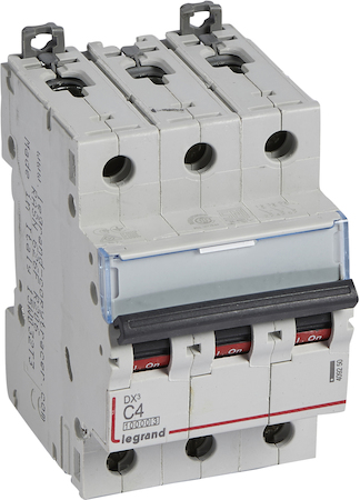 Legrand 409250 Авт.выкл.DX3 3П C4A 10kA/16kA