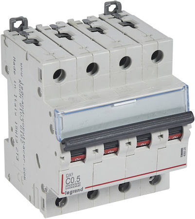 Legrand 409328 Авт.вкл.DX3 4П C0,5A 10kA/16kA
