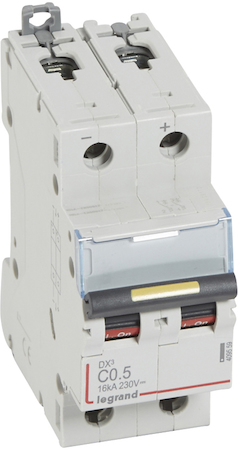 Legrand 409559 Авт.вк.DX3 DC C0,5A 2П 10/16kA