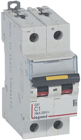 Legrand 409560 Авт.вкл.DX3 DC C1A 2П 10/16kA