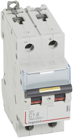 Legrand 409561 Авт.вк.DX3 DC C1,6A 2П 10/16kA