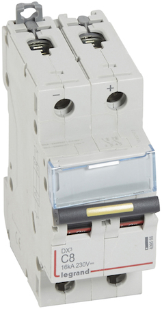Legrand 409566 Авт.вкл.DX3 DC C8A 2П 10/16kA