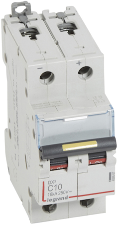 Legrand 409567 Авт.вк.DX3 DC C10A 2П 10/16kA