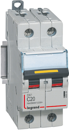 Legrand 409569 Авт.вк.DX3 DC C20A 2П 10/16kA