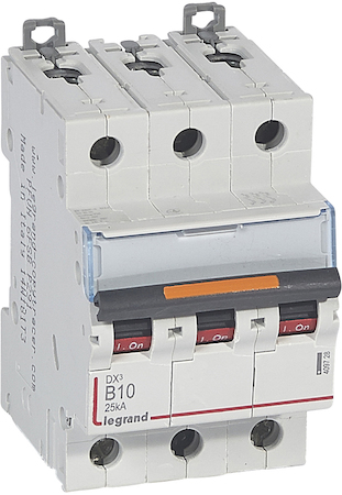 Legrand 409728 Авт.выкл.DX3 B10 3П 25kA