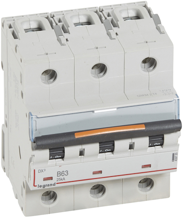 Legrand 409735 Авт.выкл.DX3 B63 3П 25kA